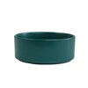 Ceramic Pet Bowl for Dog Cat Round Durable Double Dish Food Water Elevated Feeder with Wood Stand Accessories