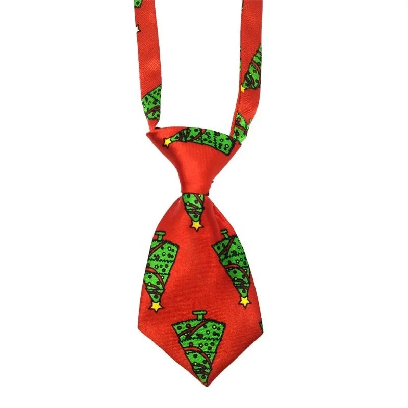 Accessories Polyester Pet Christmas Tie Wholesale Christmas Pet Supplies Animal Pattern for Cats