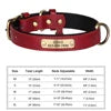 Leather Luxury, Custom Name Dog Collar Comfortable Pet Collars with Rivet Decoration Solid Pattern Anti-Lost Feature