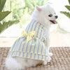 Spring Summer Cute Dog Dress Embroidered Lovely Princess Vest Dresses Pet Clothes Suspender Mesh Skirt Cat Camisole Bow Tie