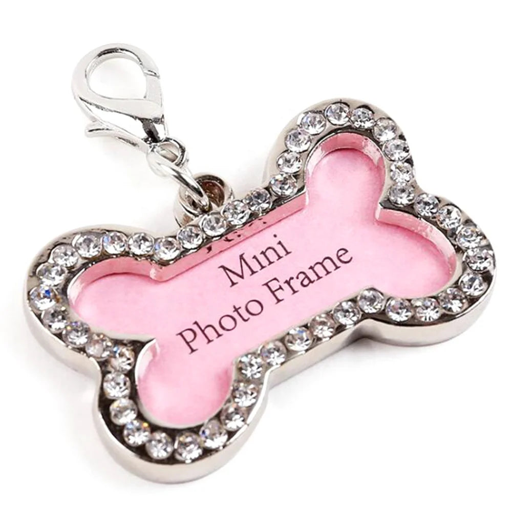 Luxury Style Solid Pattern Boned Shaped Anodized Aluminum Dog Tag Personalized in Bulk at an Price