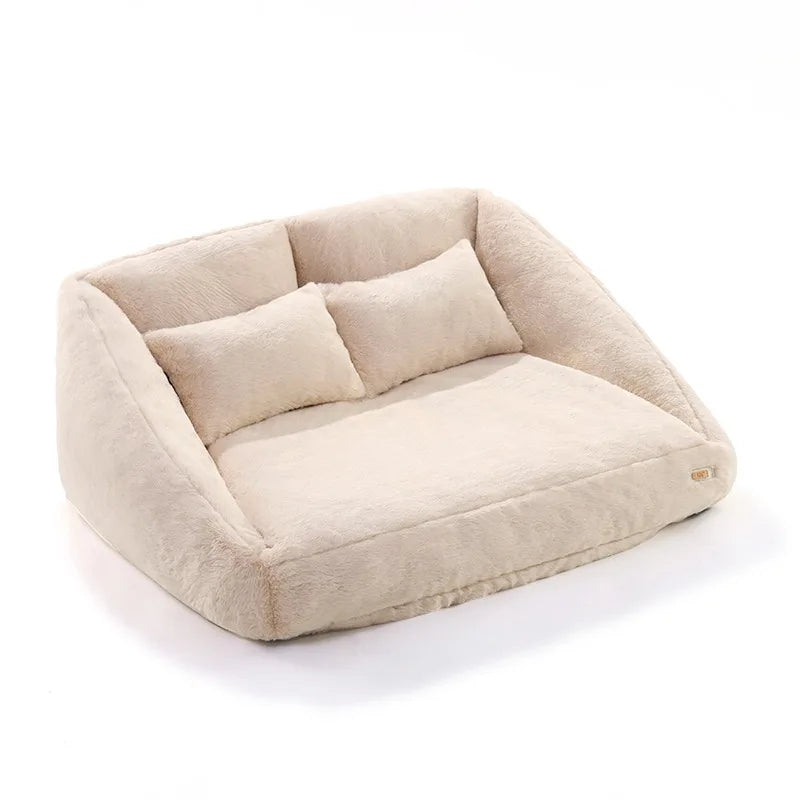 UFBemo Hot Sale Comfortable Dog Bed Super Soft Pet Sofa Bolster Couch Dog Bed with Removable & Washable Cover