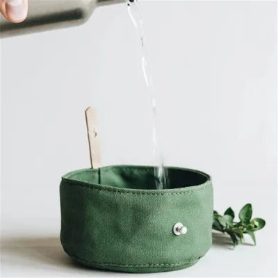 Eco-Friendly Collapsible Dog Bowl – Foldable Waterproof Travel Pet Water Dish for Dogs - Fold Paws