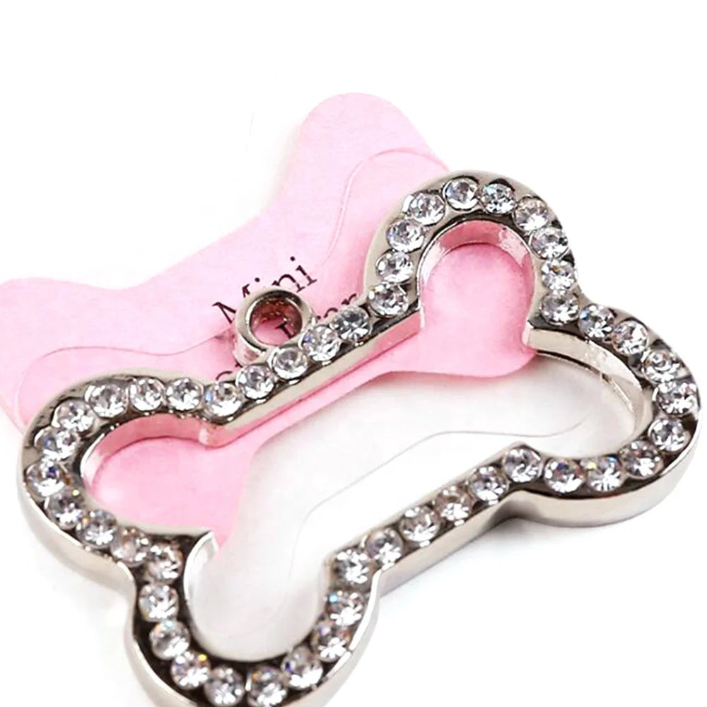 Luxury Style Solid Pattern Boned Shaped Anodized Aluminum Dog Tag Personalized in Bulk at an Price