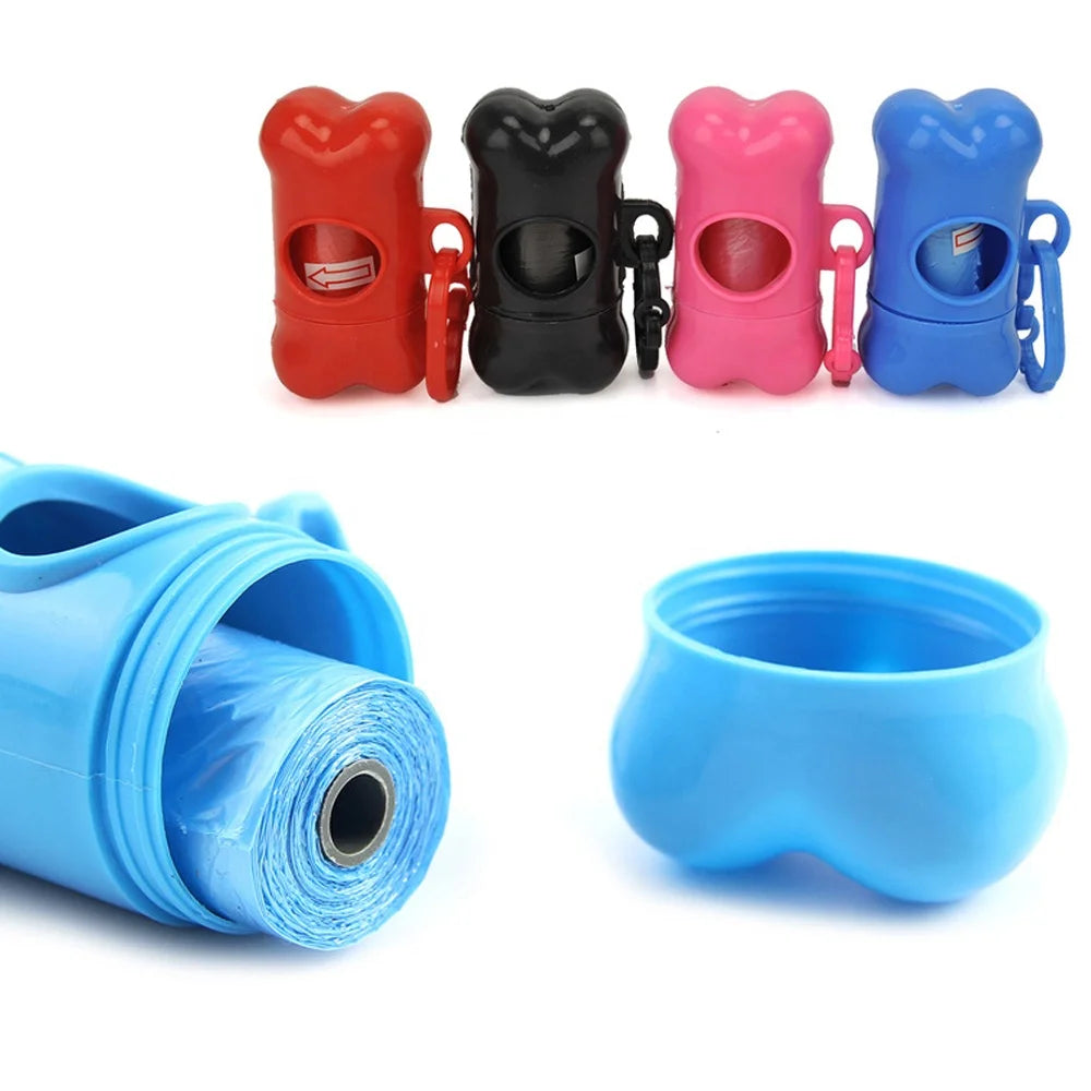 High Quality Colorful Bone Shaped Custom Dog Poop Bag Dispenser Eco-Friendly Plastic Sustainable and Stocked