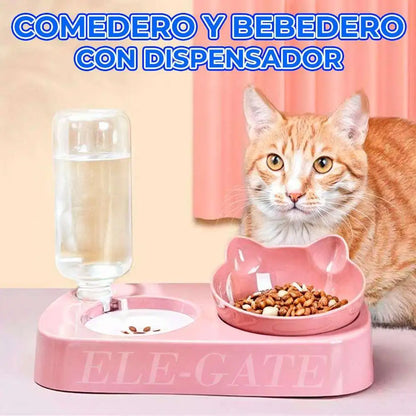 Feeder and Waterer with Water Dispenser - Fold Paws