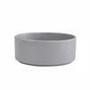 Ceramic Pet Bowl for Dog Cat Round Durable Double Dish Food Water Elevated Feeder with Wood Stand Accessories