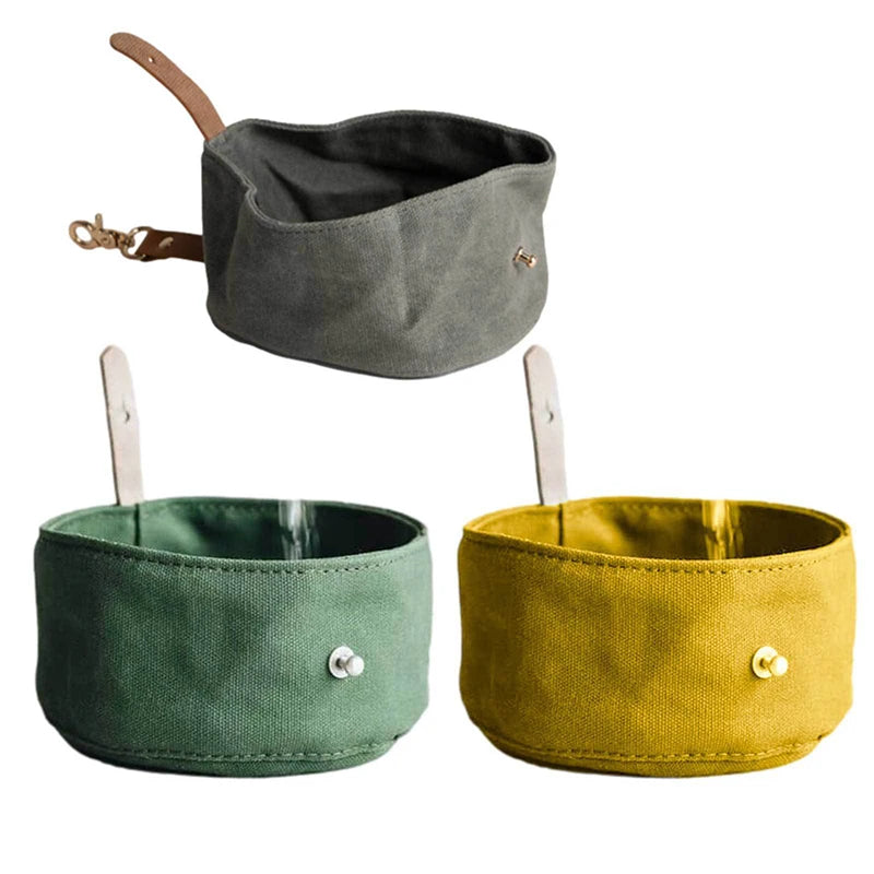 Eco-Friendly Collapsible Dog Bowl – Foldable Waterproof Travel Pet Water Dish for Dogs - Fold Paws