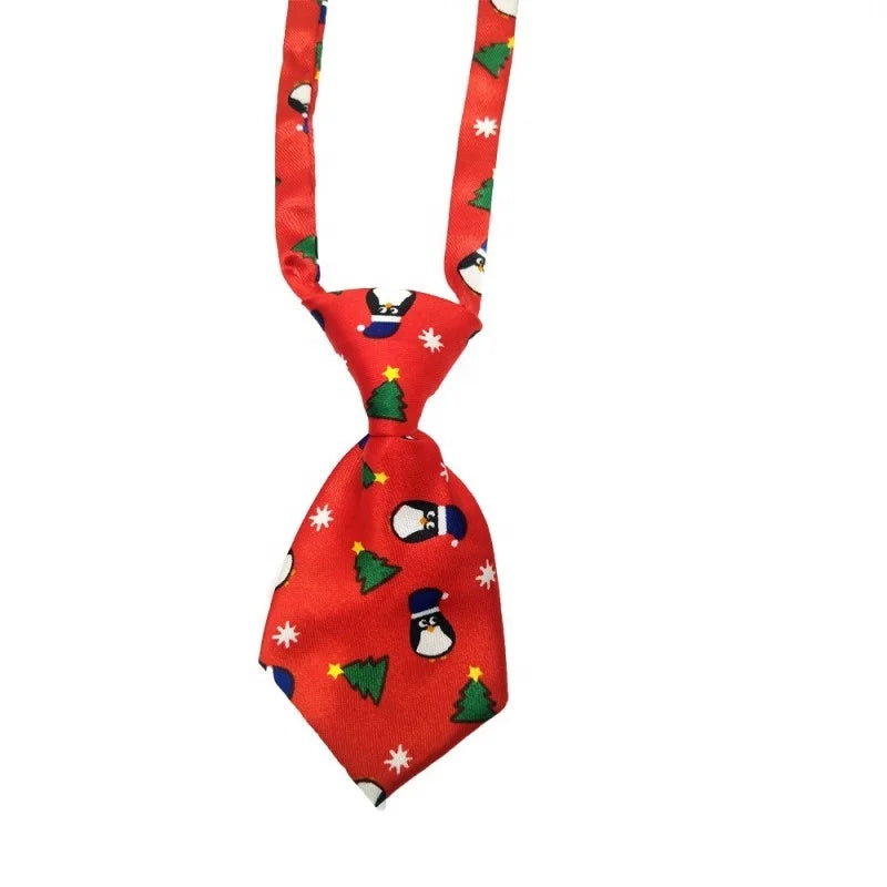 Accessories Polyester Pet Christmas Tie Wholesale Christmas Pet Supplies Animal Pattern for Cats