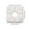 4-Pack Cat Fountain Filters – Triple Filtration Replacement for 80oz/2.5L Square Automatic Pet Water Dispensers - Fold Paws