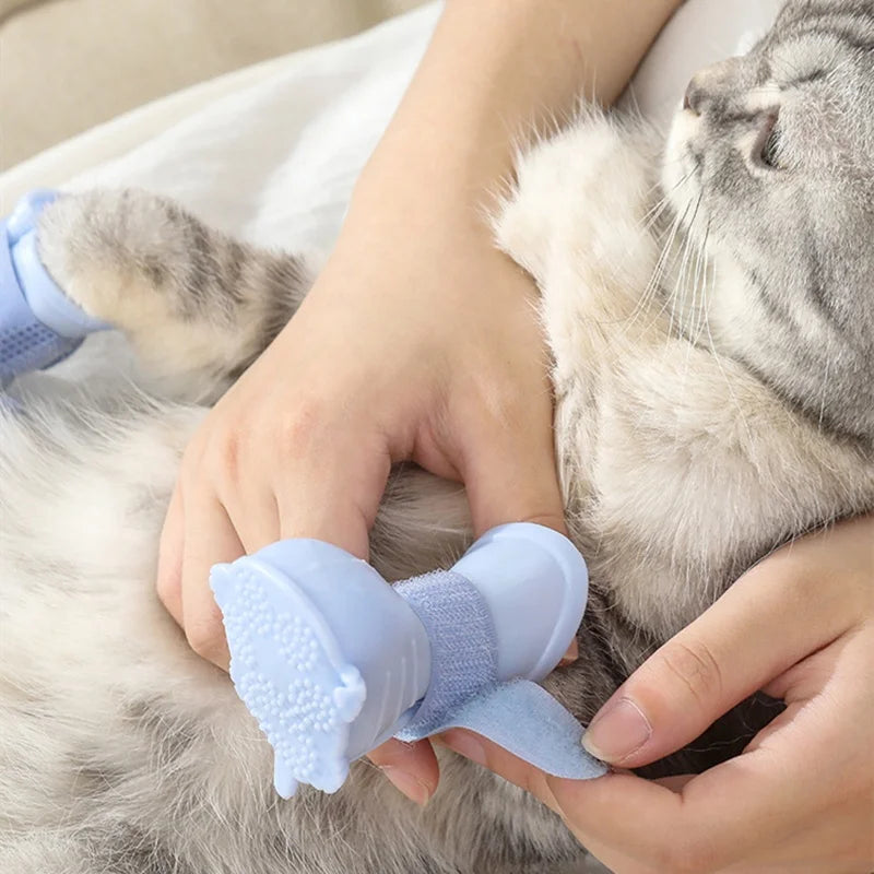 Pet Dog Shoes for Small Dogs Cats Outdoor Anti-slip Puppy Shoes Waterproof Dog Rain Boots Pet Product Wholesale