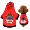 Christmas Santa Paws Printed Dog Clothing Custom Size Cotton Polyester Sweater Hoodie Modern Classic Western Cute Pet Shirt