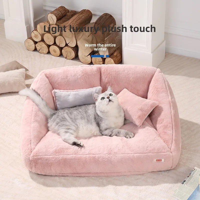 UFBemo Hot Sale Comfortable Dog Bed Super Soft Pet Sofa Bolster Couch Dog Bed with Removable & Washable Cover