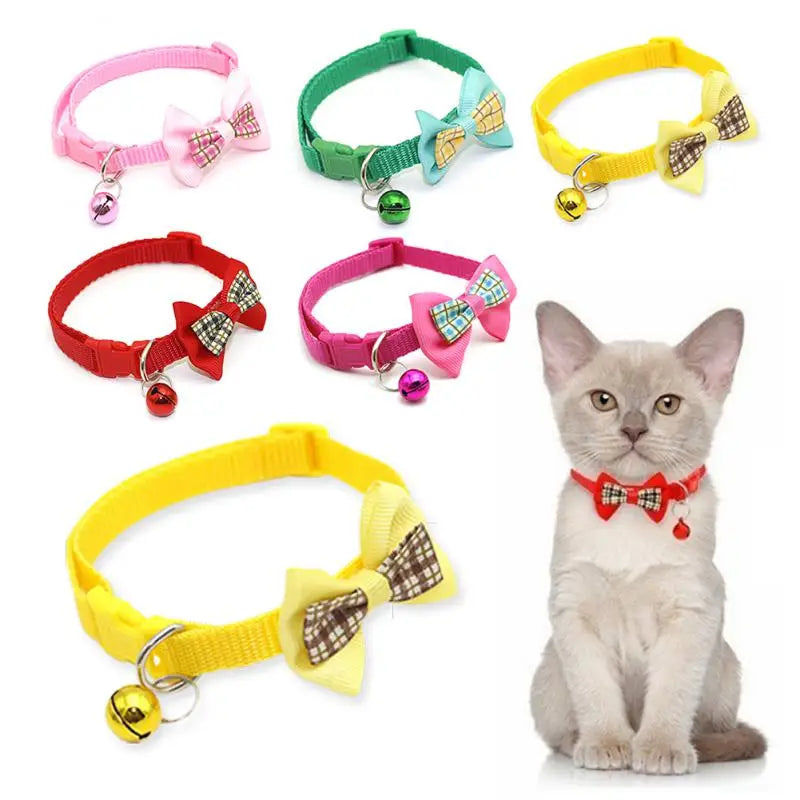 Adjustable Cute Cat Bow Collars