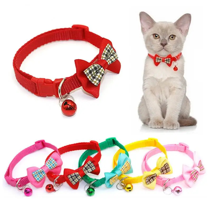 Adjustable Cute Cat Bow Collars