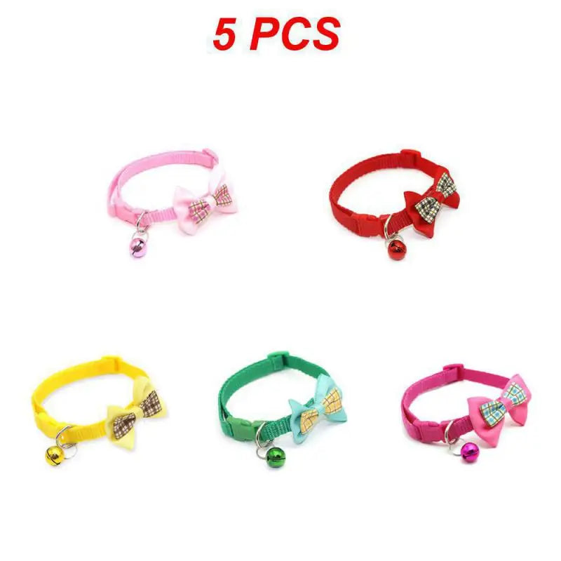 Adjustable Cute Cat Bow Collars