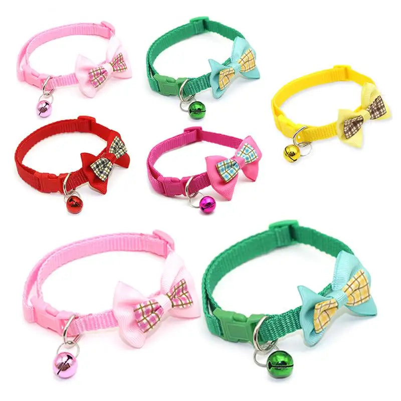 Adjustable Cute Cat Bow Collars