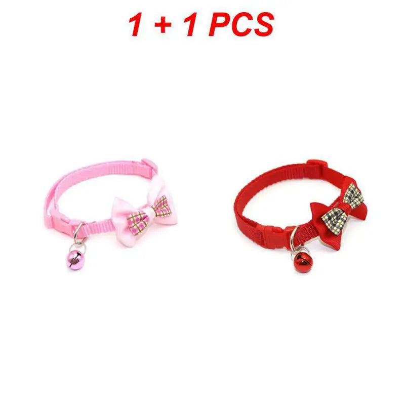 Adjustable Cute Cat Bow Collars