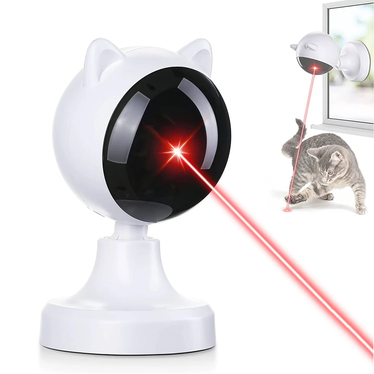 Automatic Cat Laser Toys, Interactive Laser Cat Toys for Indoor