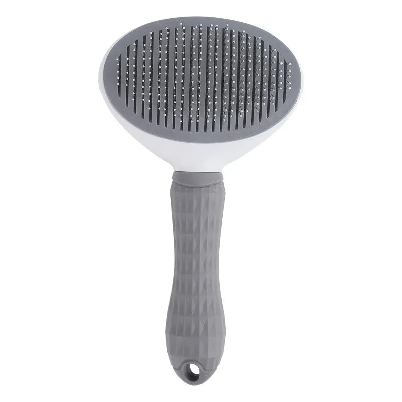 Cat Brush Remove Hair Pet Hair Removal Comb for Cats Non-Slip Grooming Brush Stainless Steel