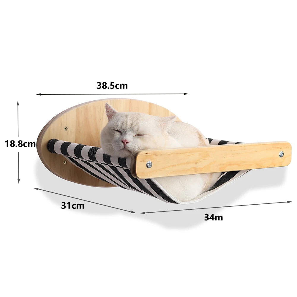 Cat Wall Furniture Climbing Shelf Wall Mounted Steps Stairway with Sisal Rope Scratching Grinding Claws Toy