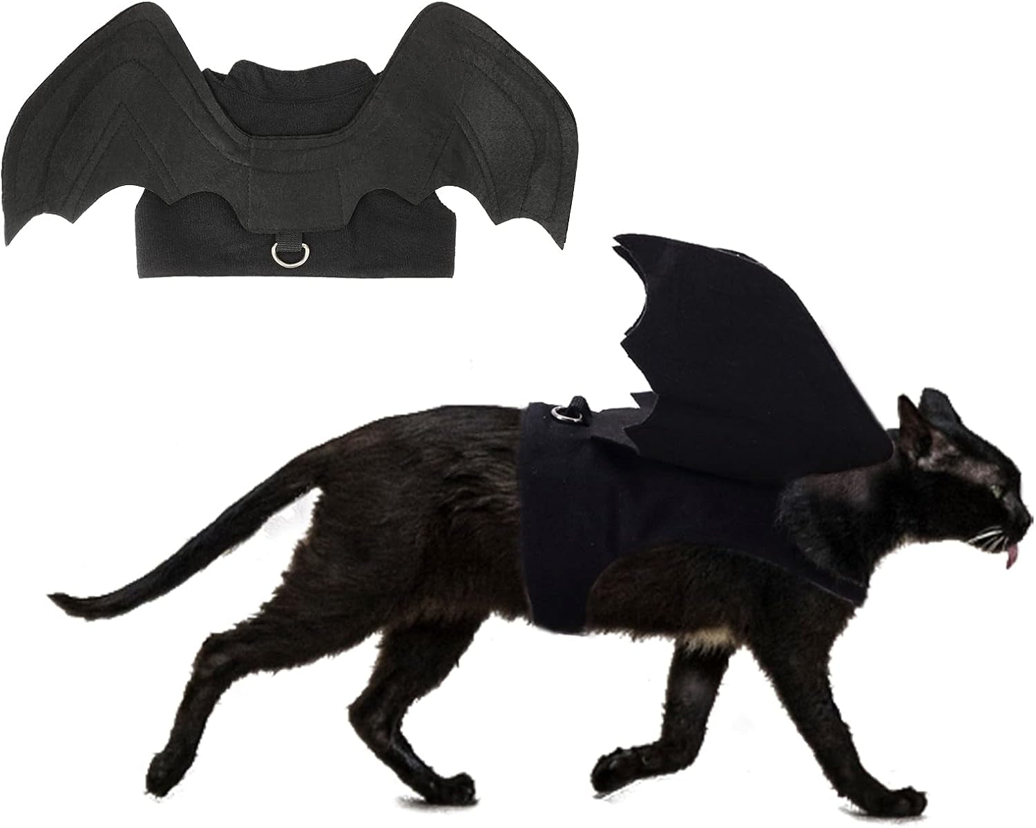 RYPET Cat Halloween Costume - Halloween Bat Wings Pet Costumes for Small Dogs Cats Halloween Party Small