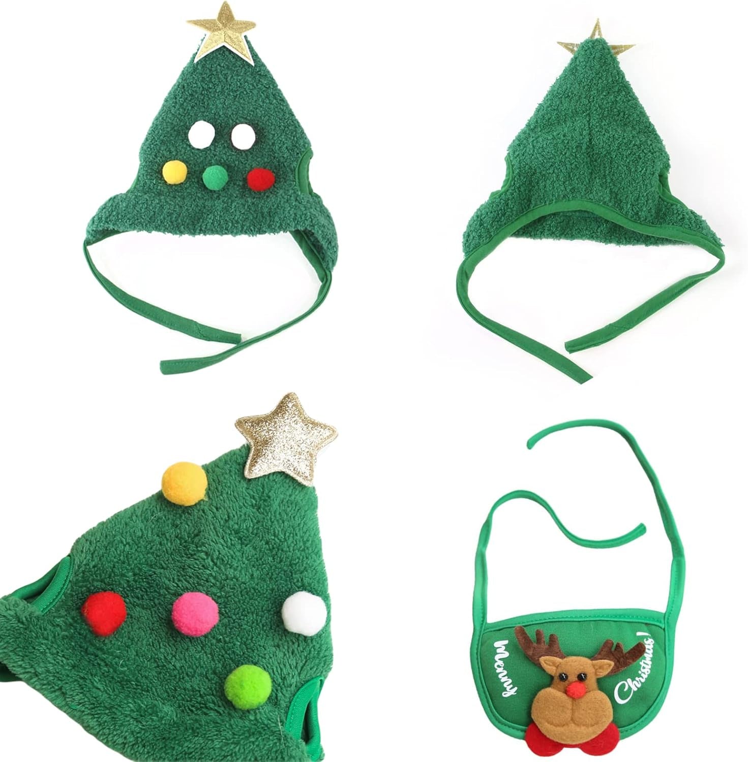 Festive Christmas Pet Suit, Adjustable Holiday Outfit for Cats & Dogs, Soft & Breathable Christmas Costume