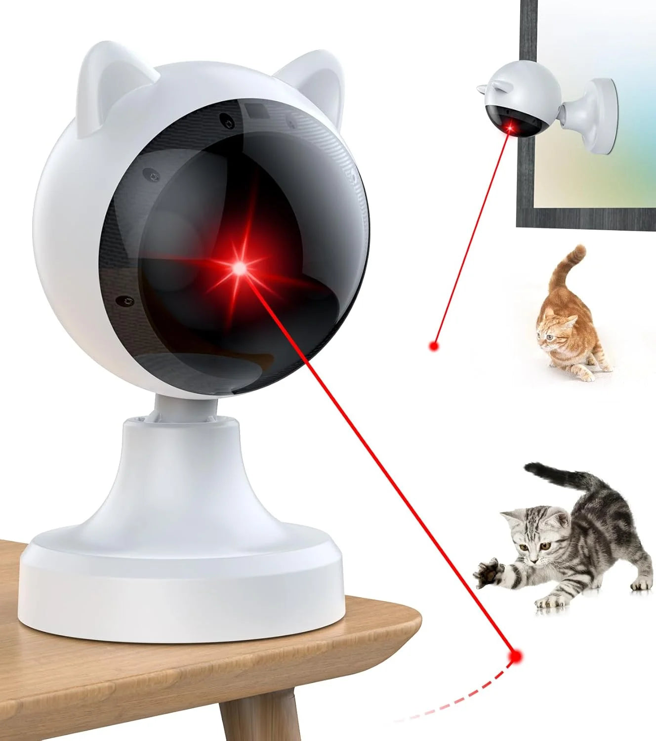 Automatic Cat Laser Toys, Interactive Laser Cat Toys for Indoor