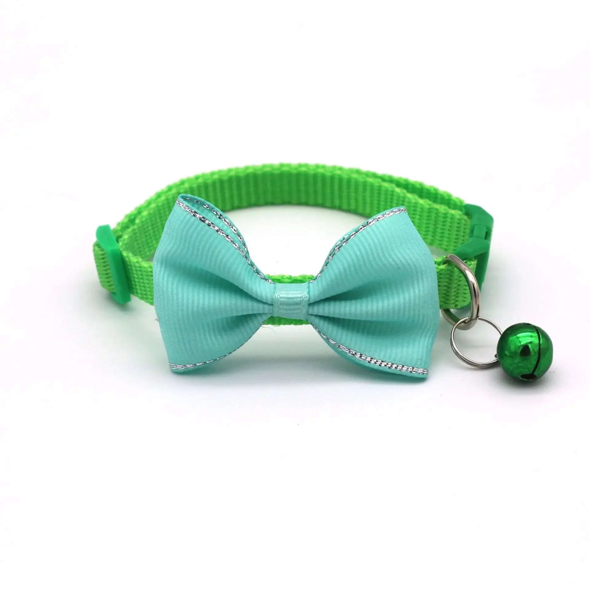 Adorable Multicolor Adjustable Pet Bow Bell Collars - Perfect Accessories for Your Furry Friends!