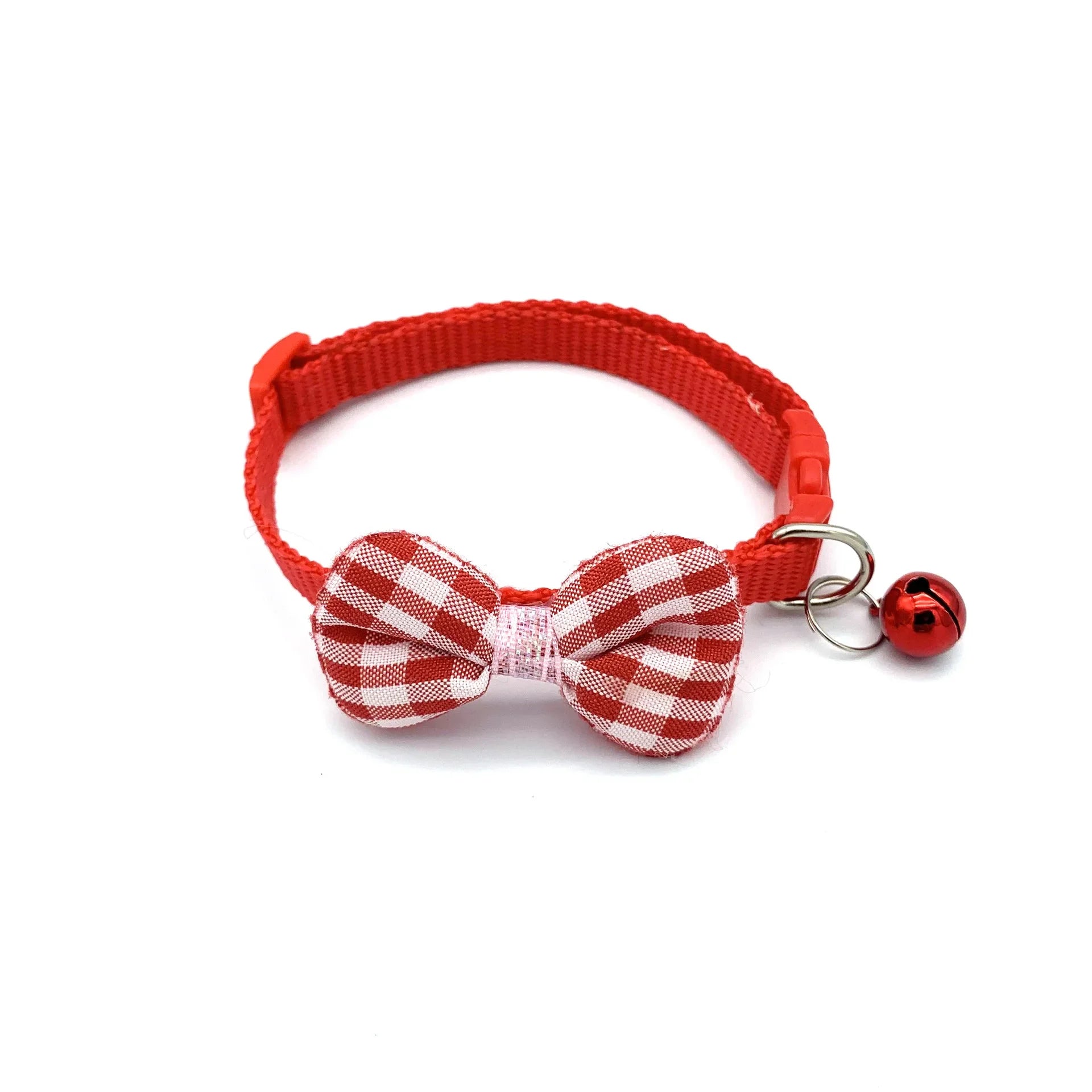 Adorable Multicolor Adjustable Pet Bow Bell Collars - Perfect Accessories for Your Furry Friends!