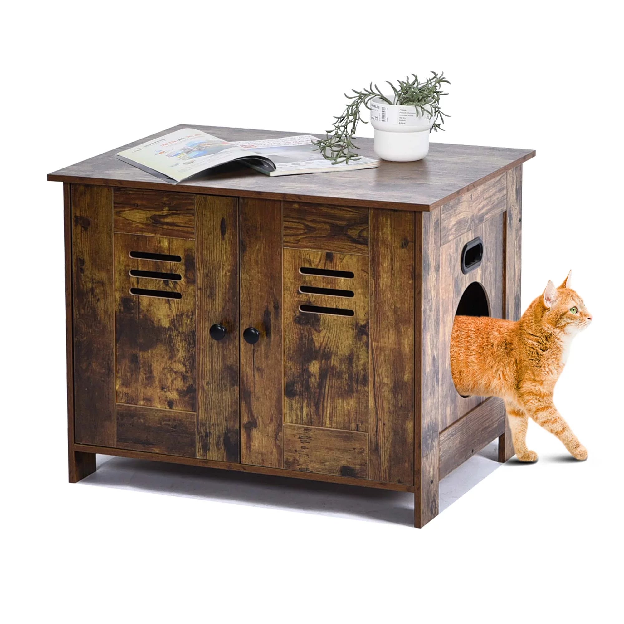 Cat Litter Box Enclosure, Litter Box Furniture