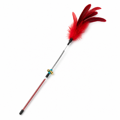 Fold Paws Sparkle & Pounce Interactive Feather Wand Cat Toy