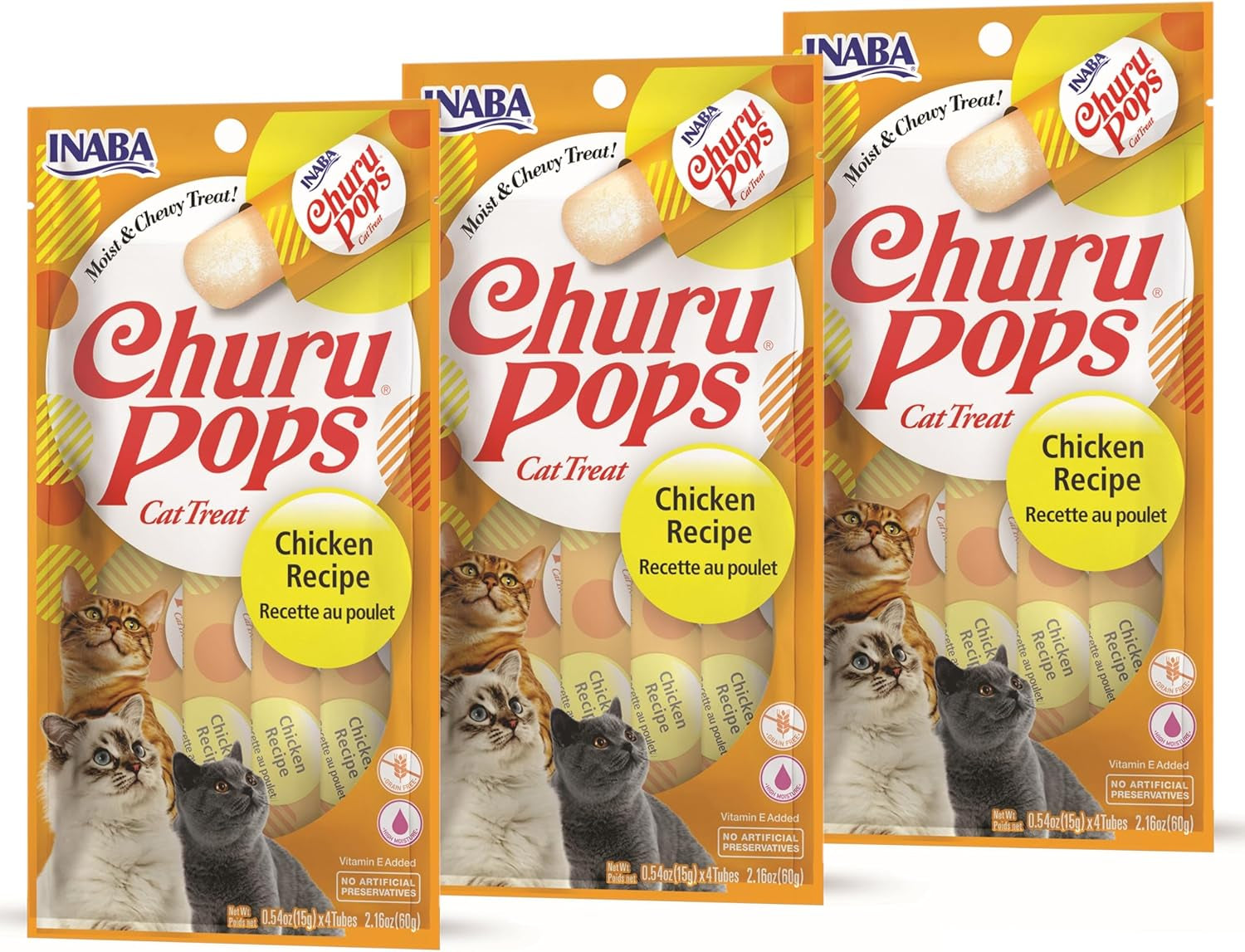 Churu Pops Moist and Chewy Cat Treat 2 Flavor Variety