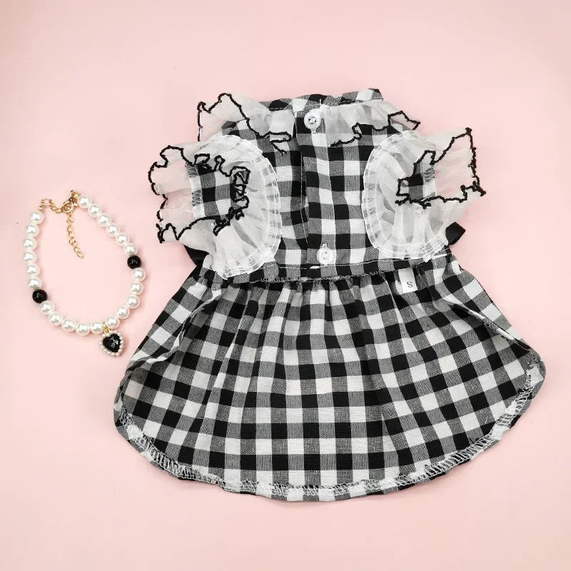 New Princess Style Pet Clothing Dog Dress Elegant Dog Clothes Pet Cat Skirt