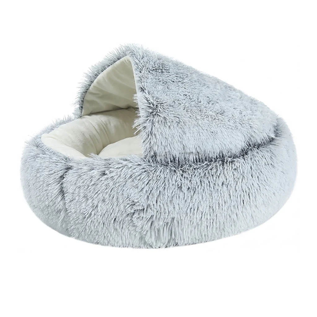 Pet Warm Bed Small and Medium Cat Bed Small Dog Cat Winter Pet Bed 15.7*15.7In