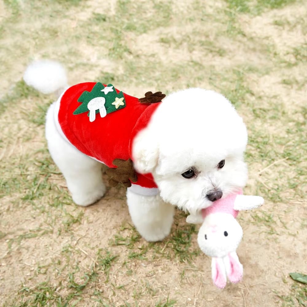 Christmas Cat Clothes Small Dogs Cats Santa Costume Kitten Puppy Outfit Hoodie Warm Pet Dog Clothes Clothing Accessories