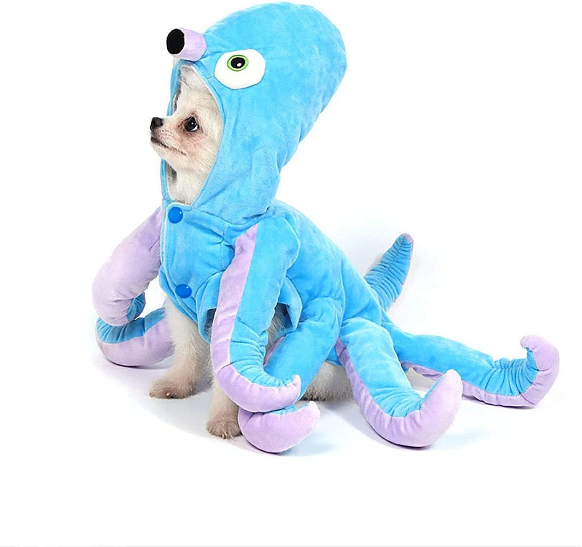 Dog Octopus Costume Pet Halloween Christmas Cosplay Costumes Funny Puppy Cat Winter Coat Hoodie Outfits Clothes