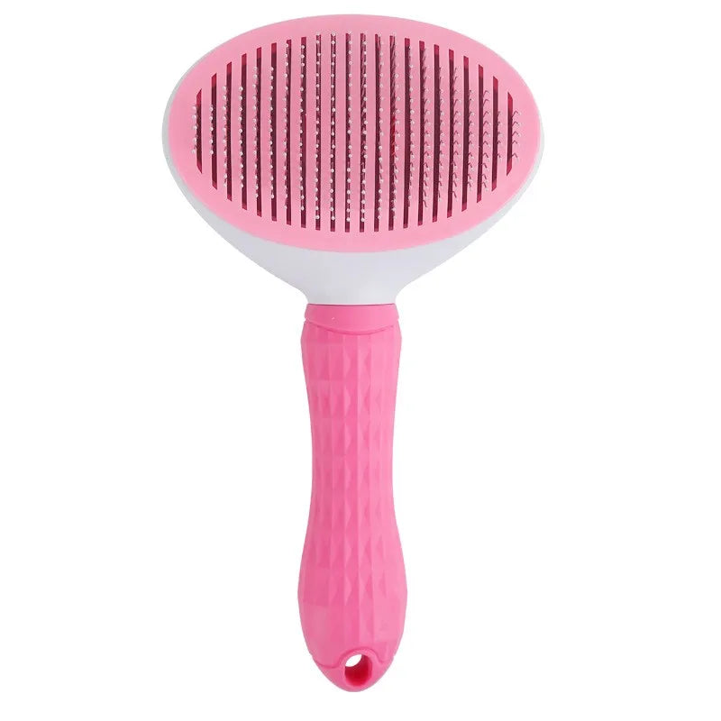 Cat Brush Remove Hair Pet Hair Removal Comb for Cats Non-Slip Grooming Brush Stainless Steel