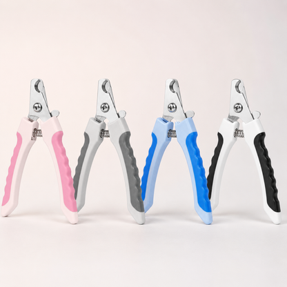 Fold Paws Comfort-Grip Pet Nail Clippers with Safety Guard – Cats & Small Dogs
