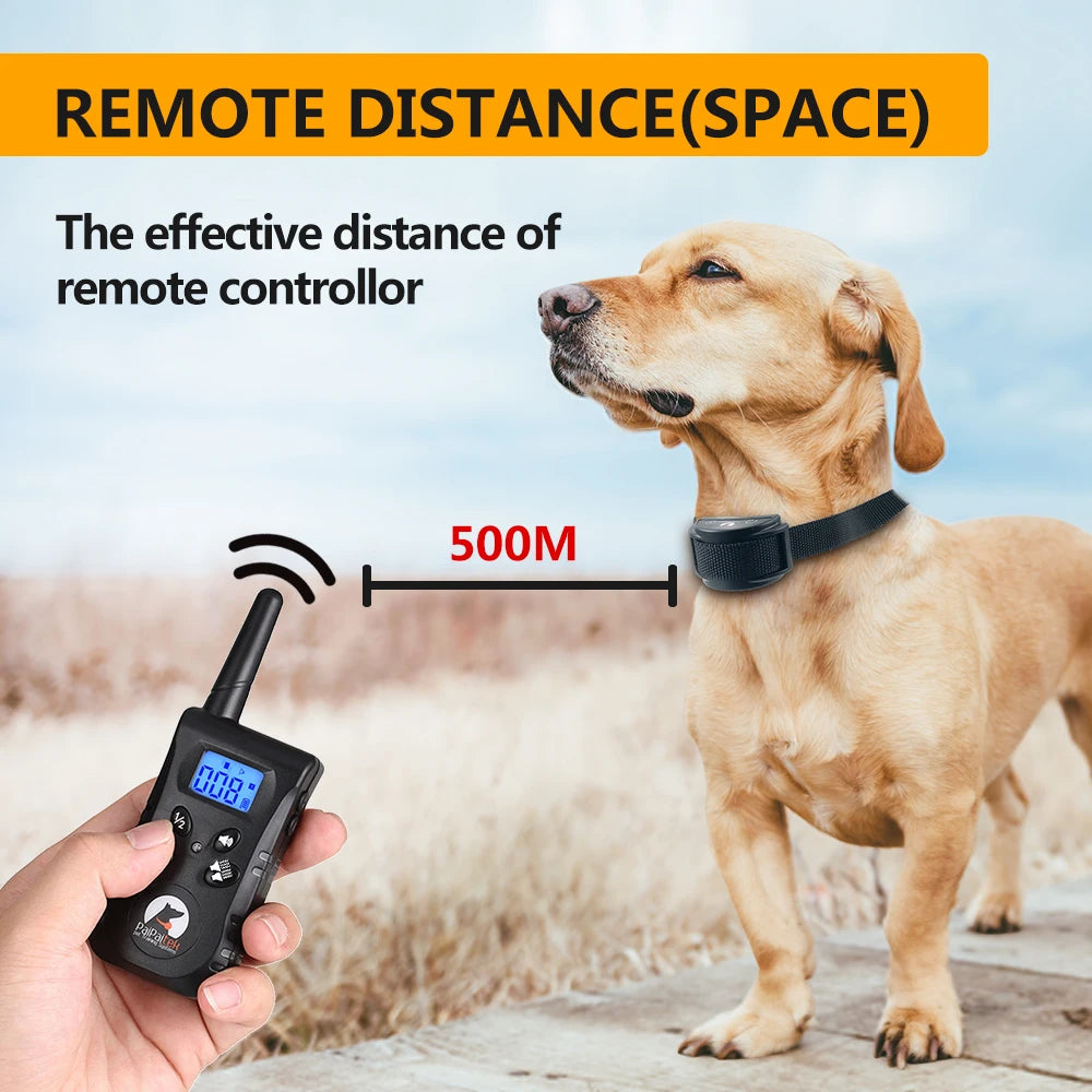 Humane PaiPaitek No Shock Beep Vibration Pet Training Dog Collar Vibration Collar Training - Fold Paws