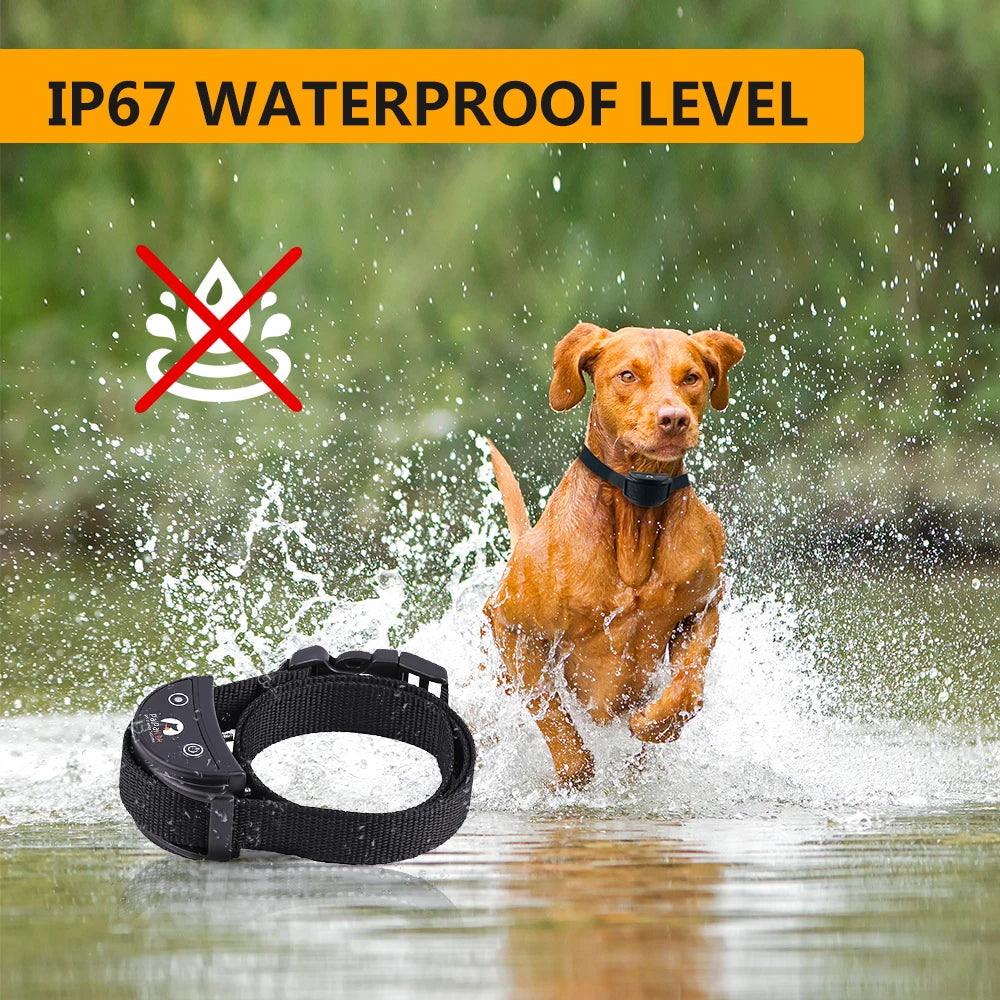 Humane PaiPaitek No Shock Beep Vibration Pet Training Dog Collar Vibration Collar Training - Fold Paws