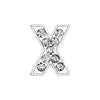 Rhinestone Slide Letter Charms – A-Z Stainless Steel 10mm Bling Alphabet for Pet Collars & DIY Accessories - Fold Paws