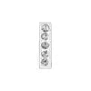Rhinestone Slide Letter Charms – A-Z Stainless Steel 10mm Bling Alphabet for Pet Collars & DIY Accessories - Fold Paws
