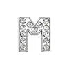 Rhinestone Slide Letter Charms – A-Z Stainless Steel 10mm Bling Alphabet for Pet Collars & DIY Accessories - Fold Paws