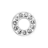 Rhinestone Slide Letter Charms – A-Z Stainless Steel 10mm Bling Alphabet for Pet Collars & DIY Accessories - Fold Paws