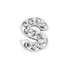 Rhinestone Slide Letter Charms – A-Z Stainless Steel 10mm Bling Alphabet for Pet Collars & DIY Accessories - Fold Paws