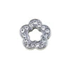Rhinestone Slide Letter Charms – A-Z Stainless Steel 10mm Bling Alphabet for Pet Collars & DIY Accessories - Fold Paws