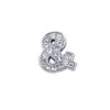 Rhinestone Slide Letter Charms – A-Z Stainless Steel 10mm Bling Alphabet for Pet Collars & DIY Accessories - Fold Paws