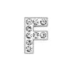 Rhinestone Slide Letter Charms – A-Z Stainless Steel 10mm Bling Alphabet for Pet Collars & DIY Accessories - Fold Paws
