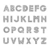 Rhinestone Slide Letter Charms – A-Z Stainless Steel 10mm Bling Alphabet for Pet Collars & DIY Accessories - Fold Paws